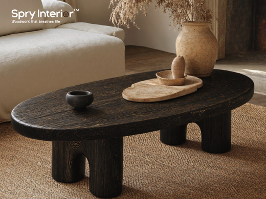 Rustic Light Wood Coffee Table: A Blend of Elegance and Simplicity