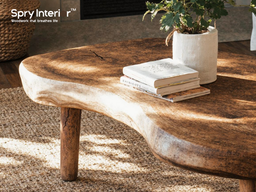 Rustic Wood Square Coffee Table: Handcrafted for Your Home