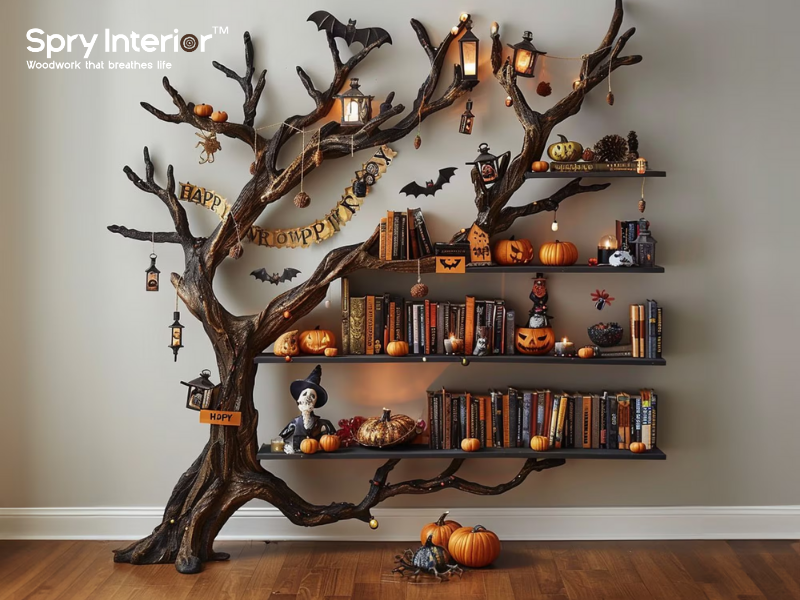 Tree Bookshelf for Halloween 2024