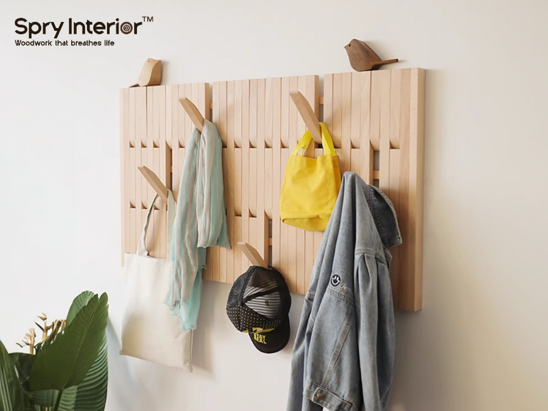 Vintage Coat Hooks on Wood: Timeless Elegance for Your Home