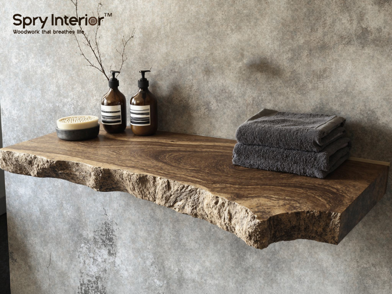 Grey Rustic Floating Shelves - Transform Your Home