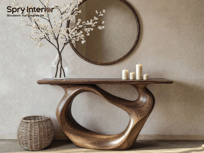 Antique Dark Wood Console Table: Elegance and Versatility Redefined