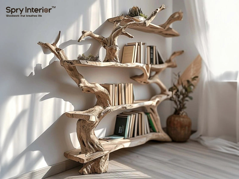 Bookshelf Shaped like a Tree