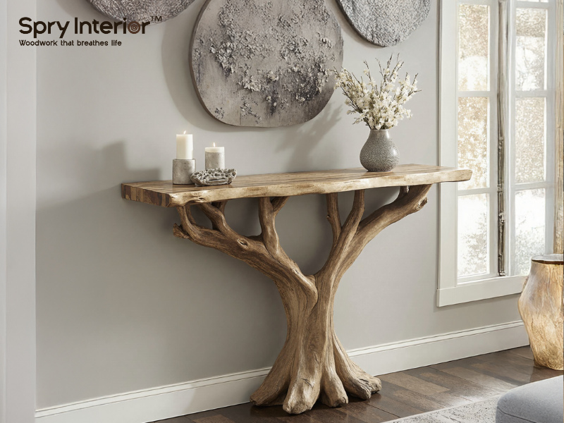 Long and Narrow Console Table: Rustic Charm for Your Home