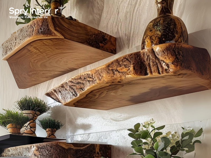 Live Edge Bathroom Shelves: Adding Natural Beauty and Functionality