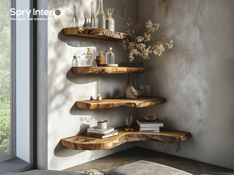 Floating Wood Shelves with Lights: Enhancing Ambiance and Storage in Style