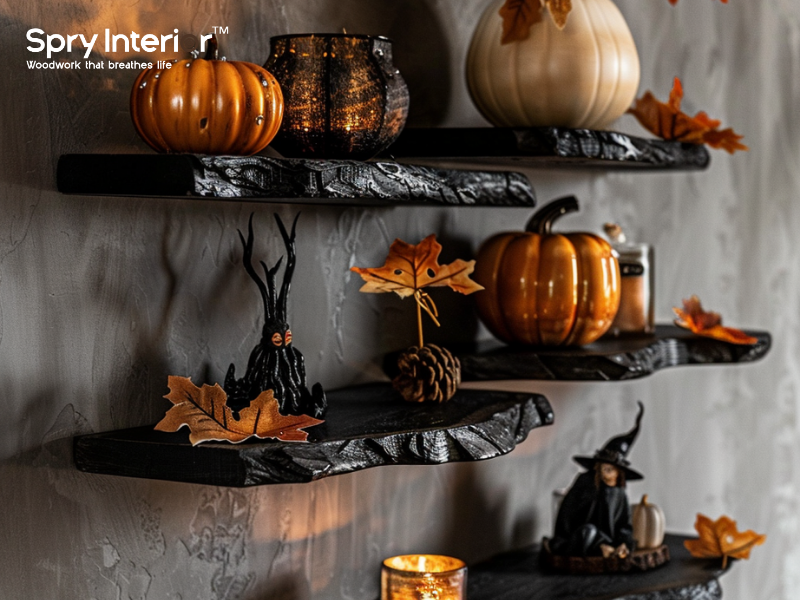 Wall Floating Shelf for Halloween 2024