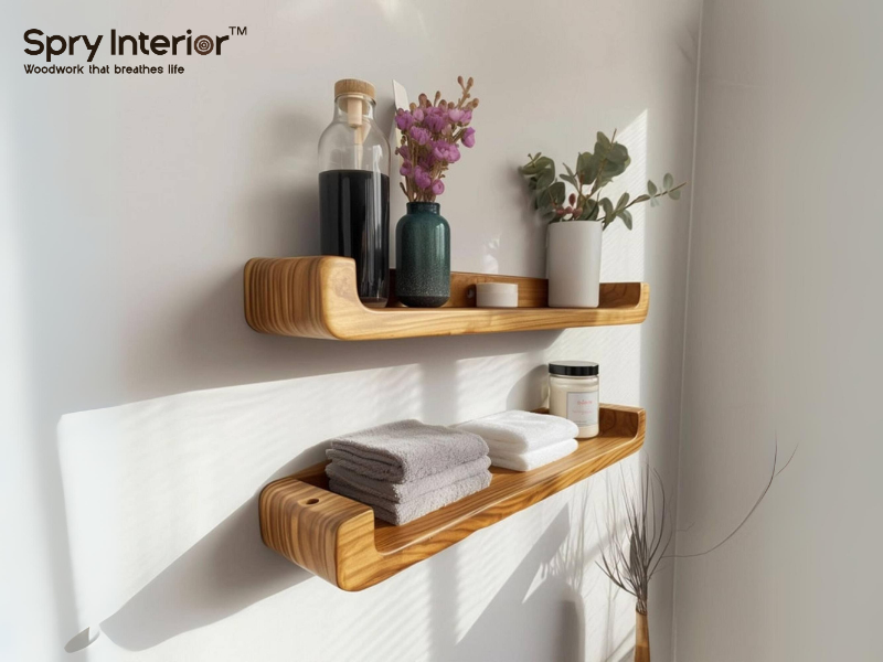 Floating Shelf in Bathroom