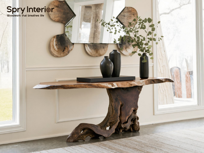 Narrow Entryway Tables with unique design