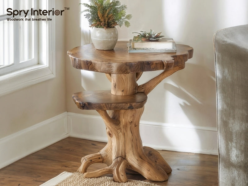 Round Wood Coffee Table Storage – A Perfect Blend of Style and Function