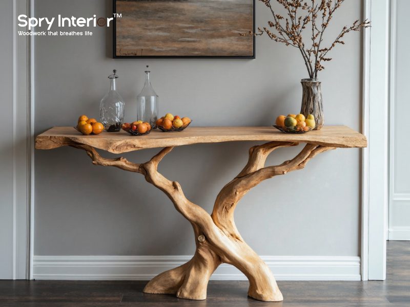 Skinny Narrow Console Table for dining room