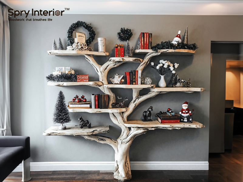 Standing Tree Bookshelf for Christmas 2024