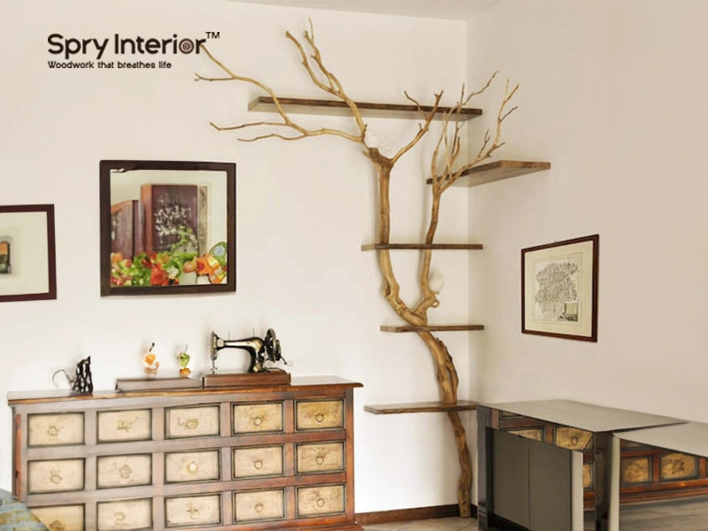 DIY Corner Tree Bookshelf - A Unique Tree-Inspired Design