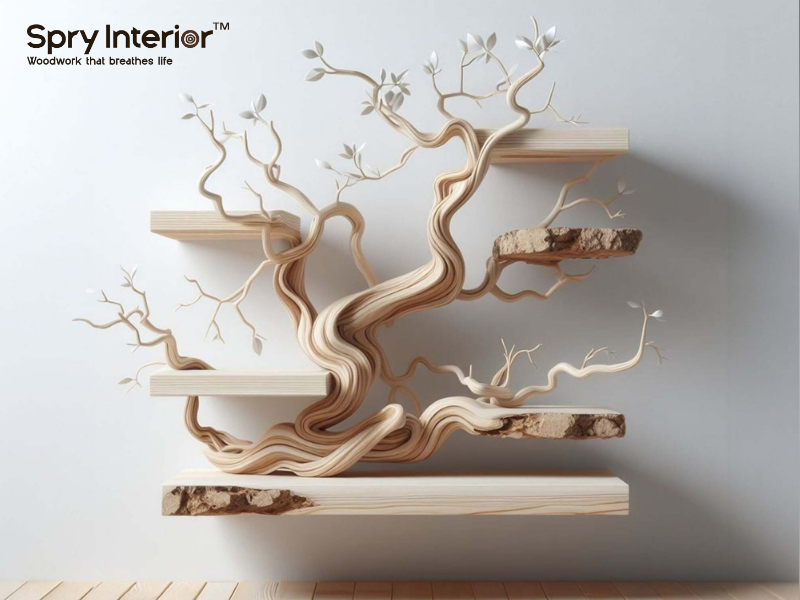 Wall Tree with Shelves