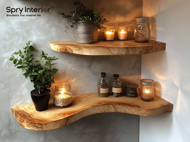 Light Oak Floating Shelf - A Perfect Blend of Elegance and Functionality