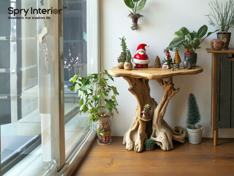 Large Wooden End Table: The Perfect Centerpiece for Your Living Space