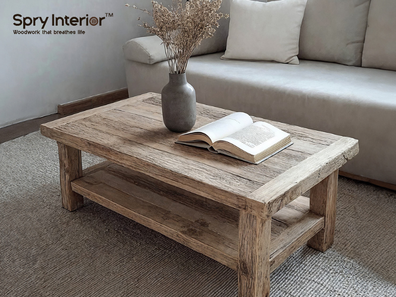 Grey Rustic Coffee Table - A Design for Vintage Styles