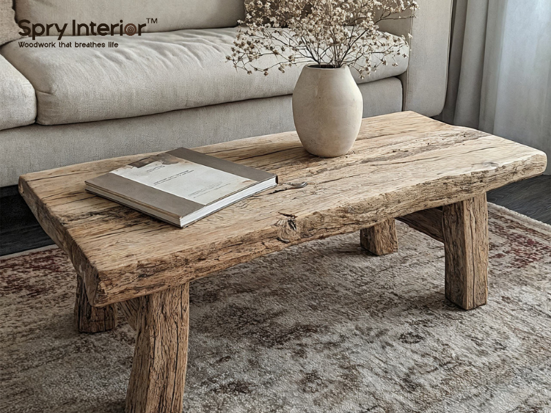 Big Rustic Coffee Table - The Best Storage Solution