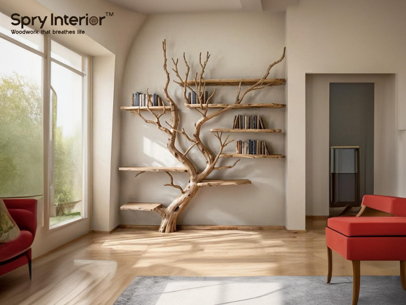 6 Rustic Tree Bookshelves That Bring Cozy Charm to Any Room