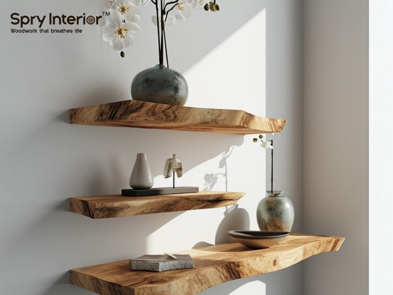 Wood Live Edge Shelf: A Perfect Blend of Nature and Functionality