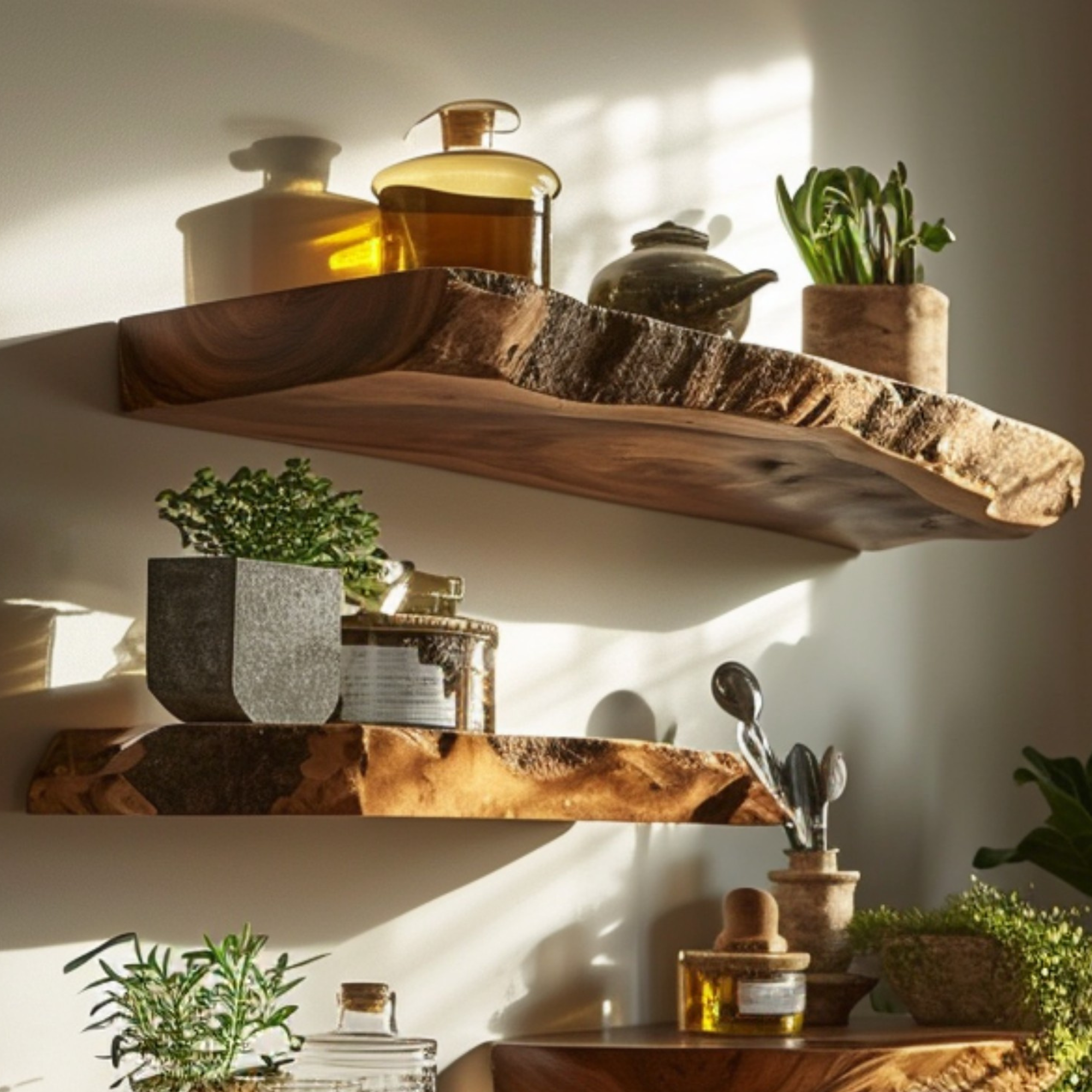 Floating Wood Shelf Display Shelf SINLFL034