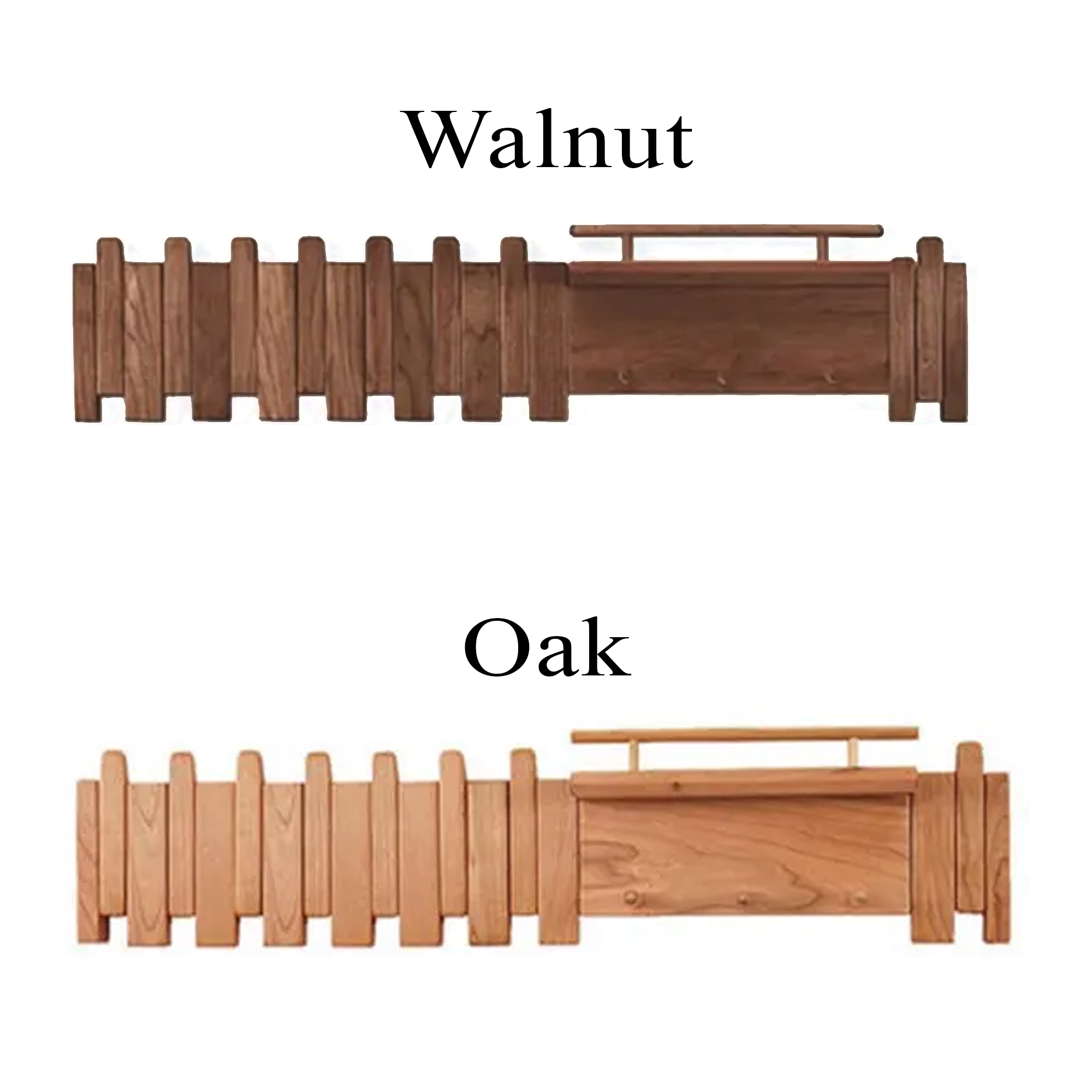 Walnut Coat Hooks For Wall Mount SINLPCR011