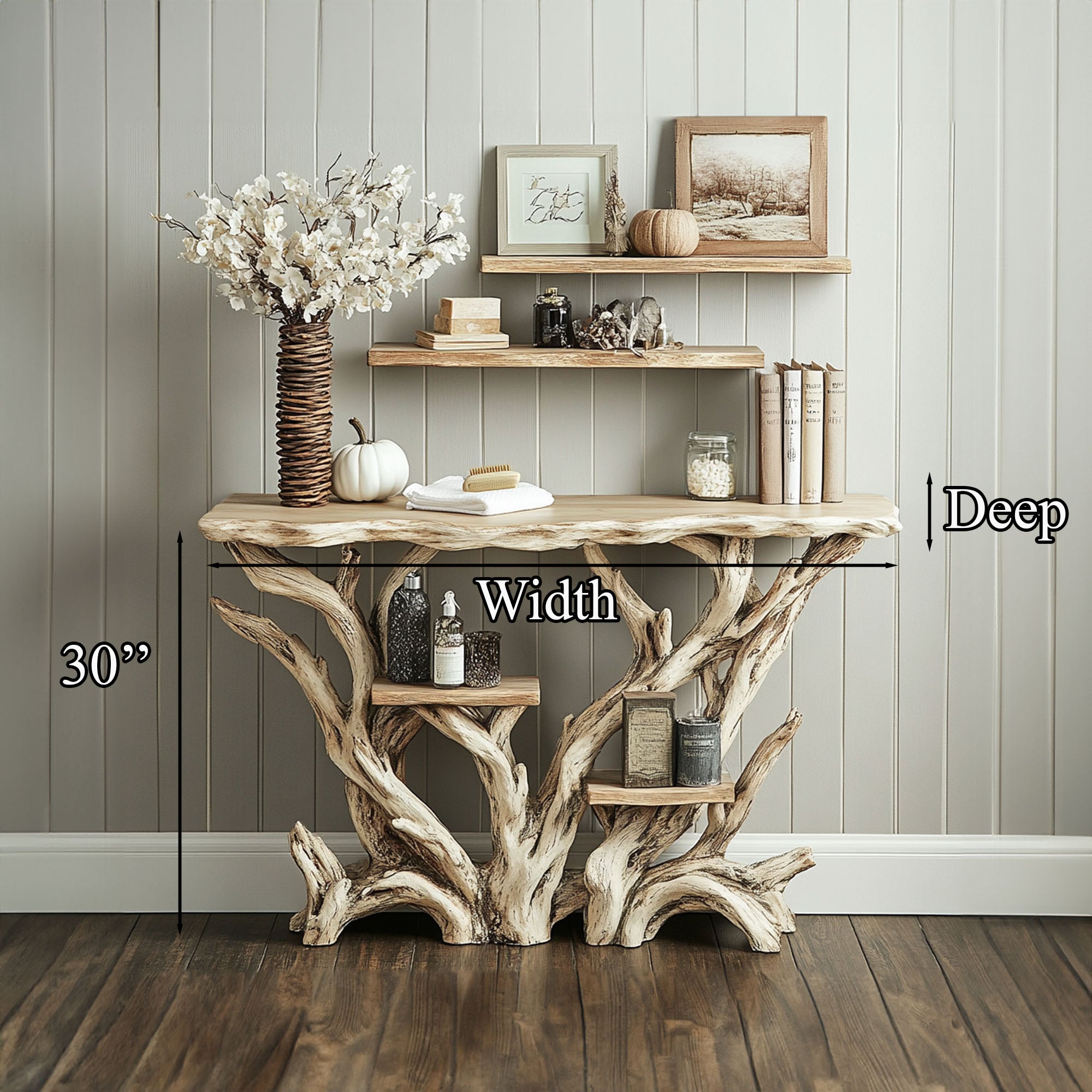 Reclaimed Wood Console Table Hallway Table SINLCS040