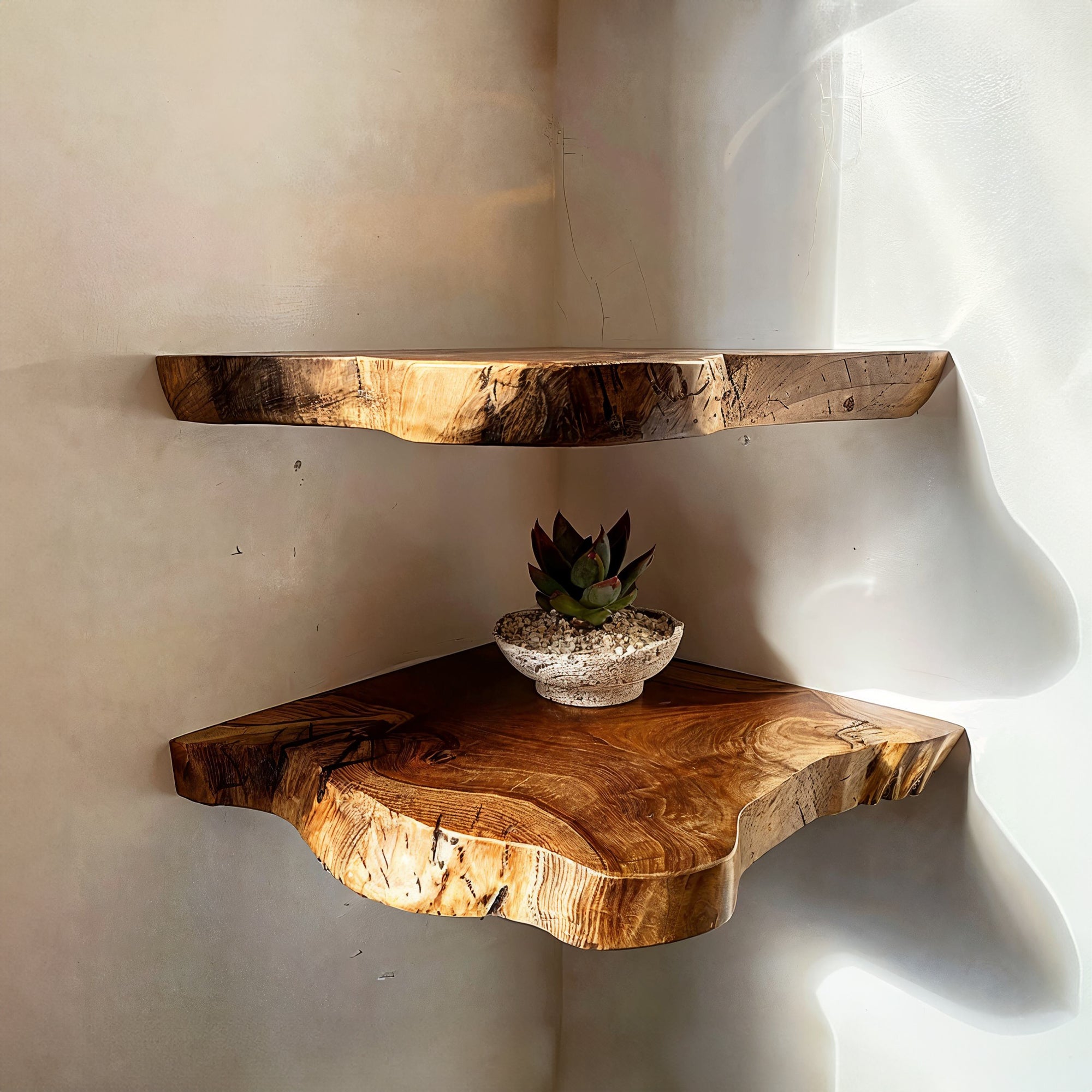 Floating Edge Corner Shelves SILDTFL035