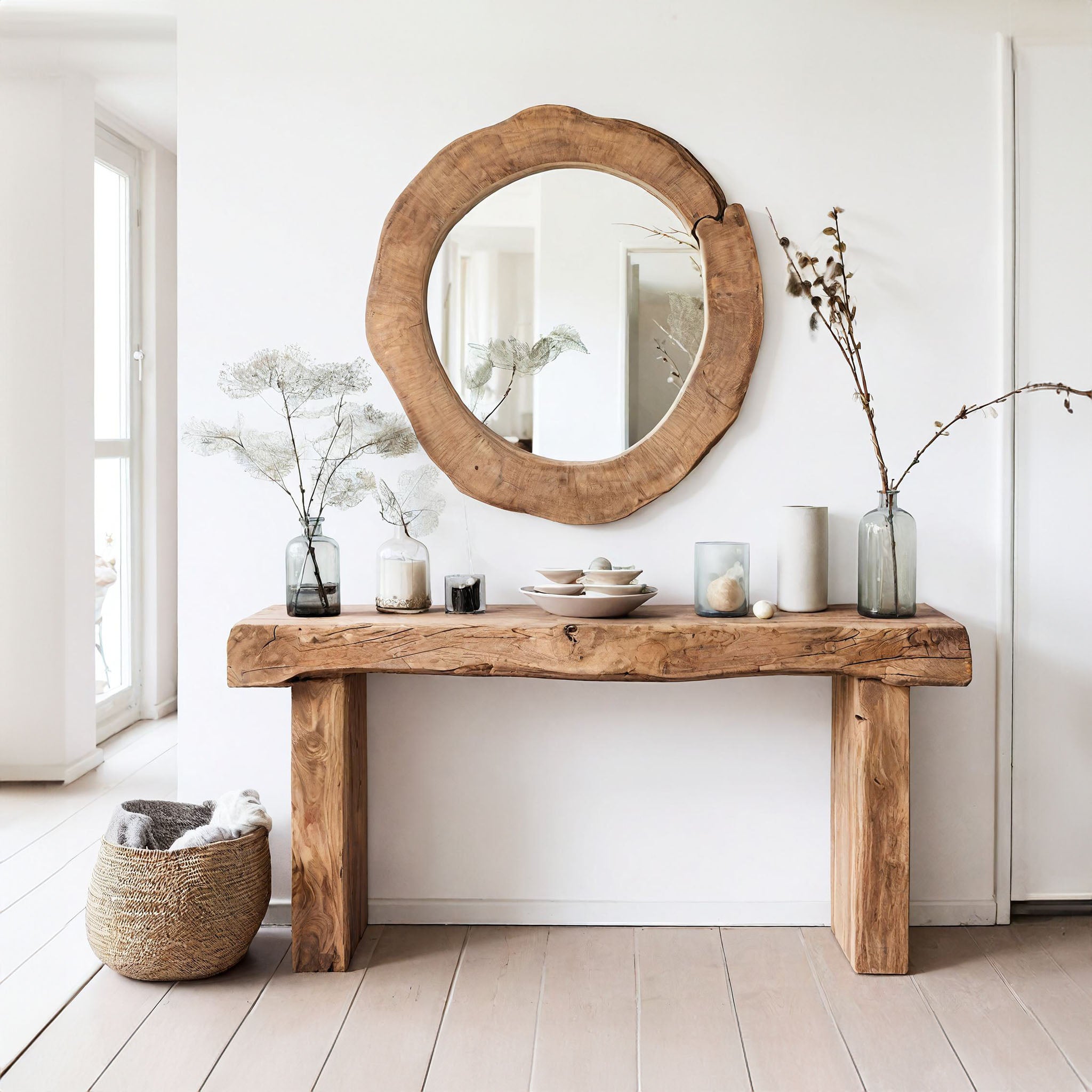 Reclaimed Wood Entryway Console Table SILDTCS073