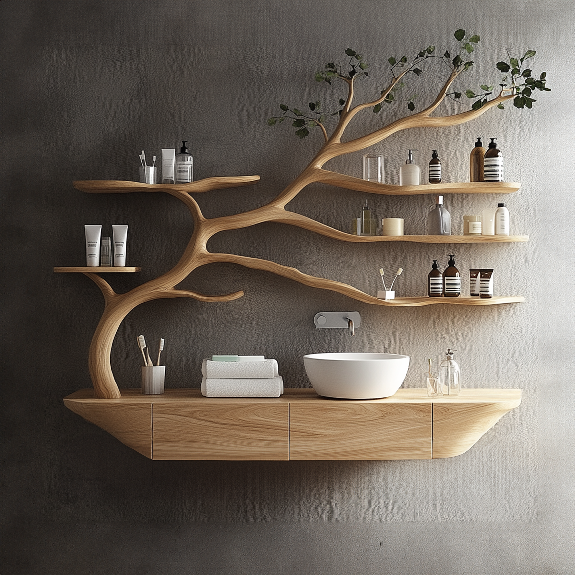 Custom Bathroom Vanities Sink Tree Branch Vanity Cabinet Bathroom SINLTBB004