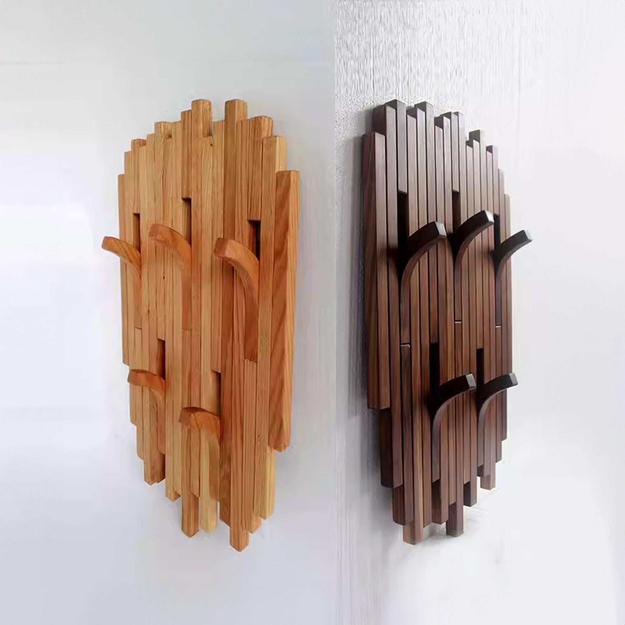 Solid Wood Coat Rack Wall Mount SINLPCR013