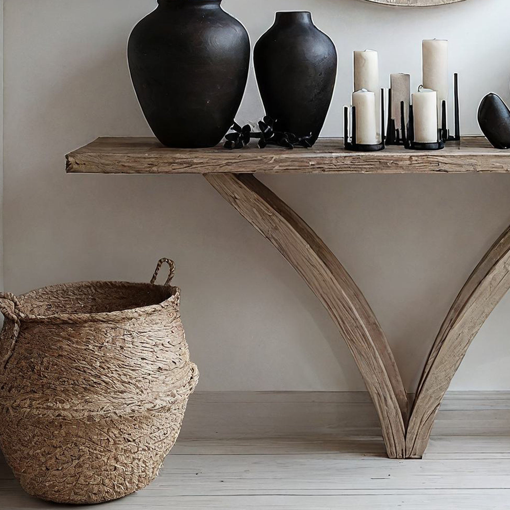 Wood Entryway Console Table Decor CT69