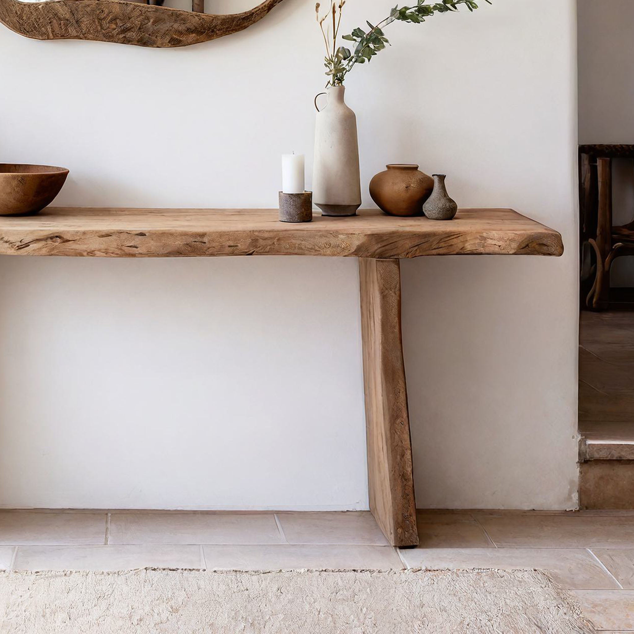 Reclaimed Wood Entryway Table Decor SILDTCS076