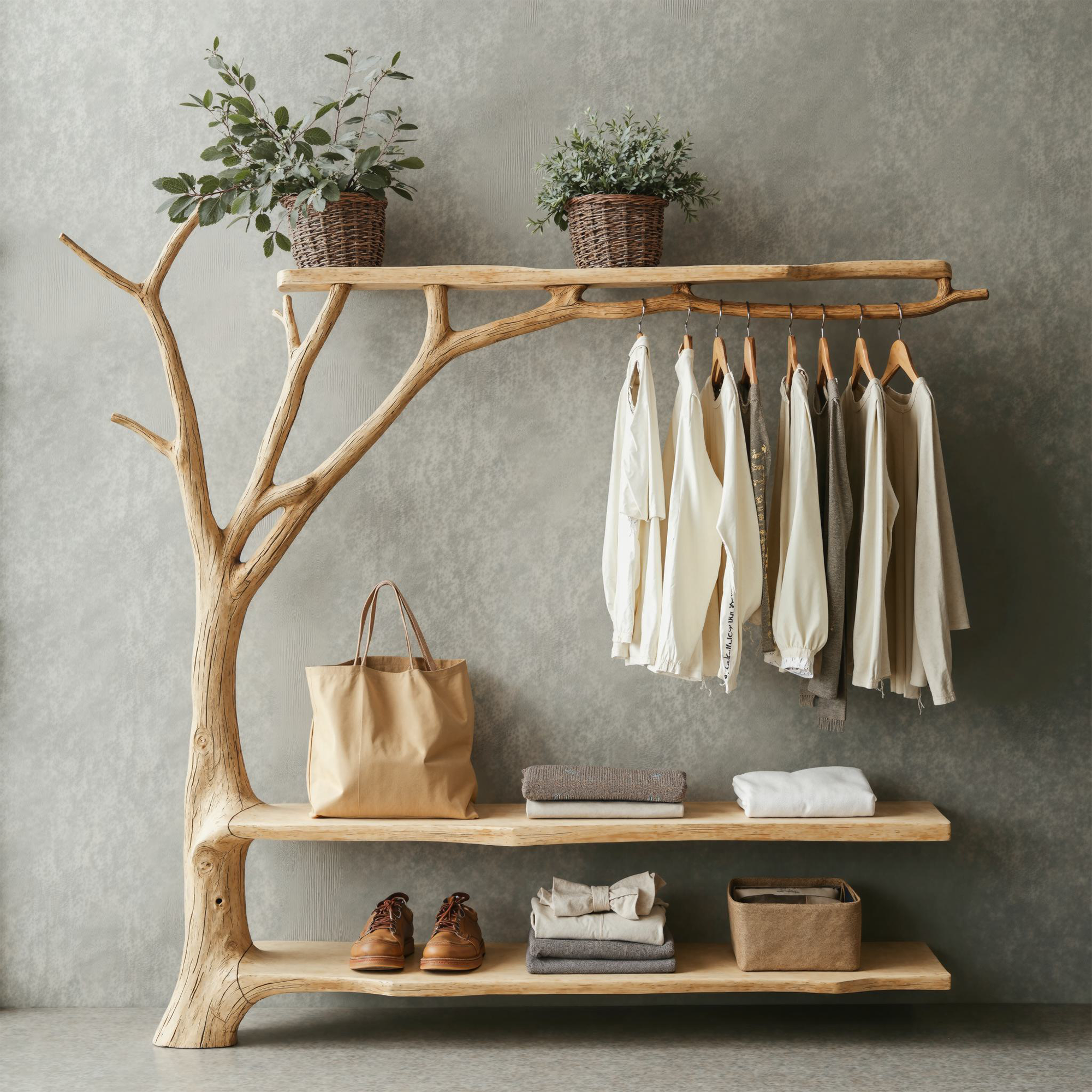 Standing Branch Wall Hanger Hanging Clothes Rack Coat Hanger SINLTB098