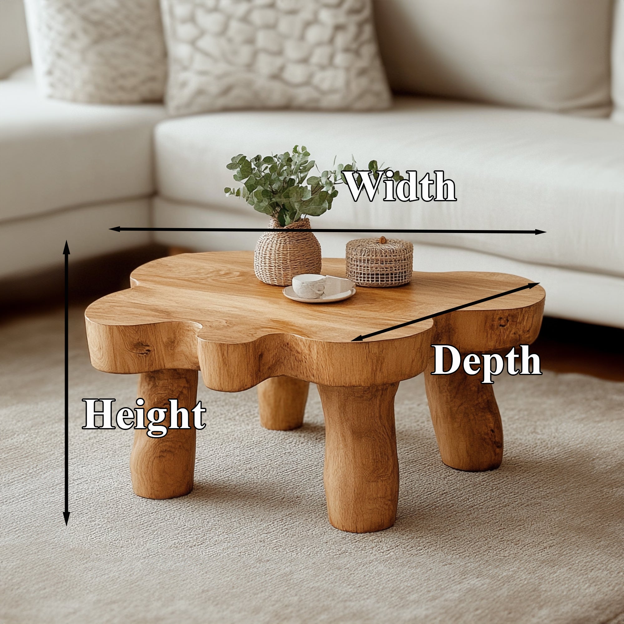 Living Edge Coffee Table SILDTCF003