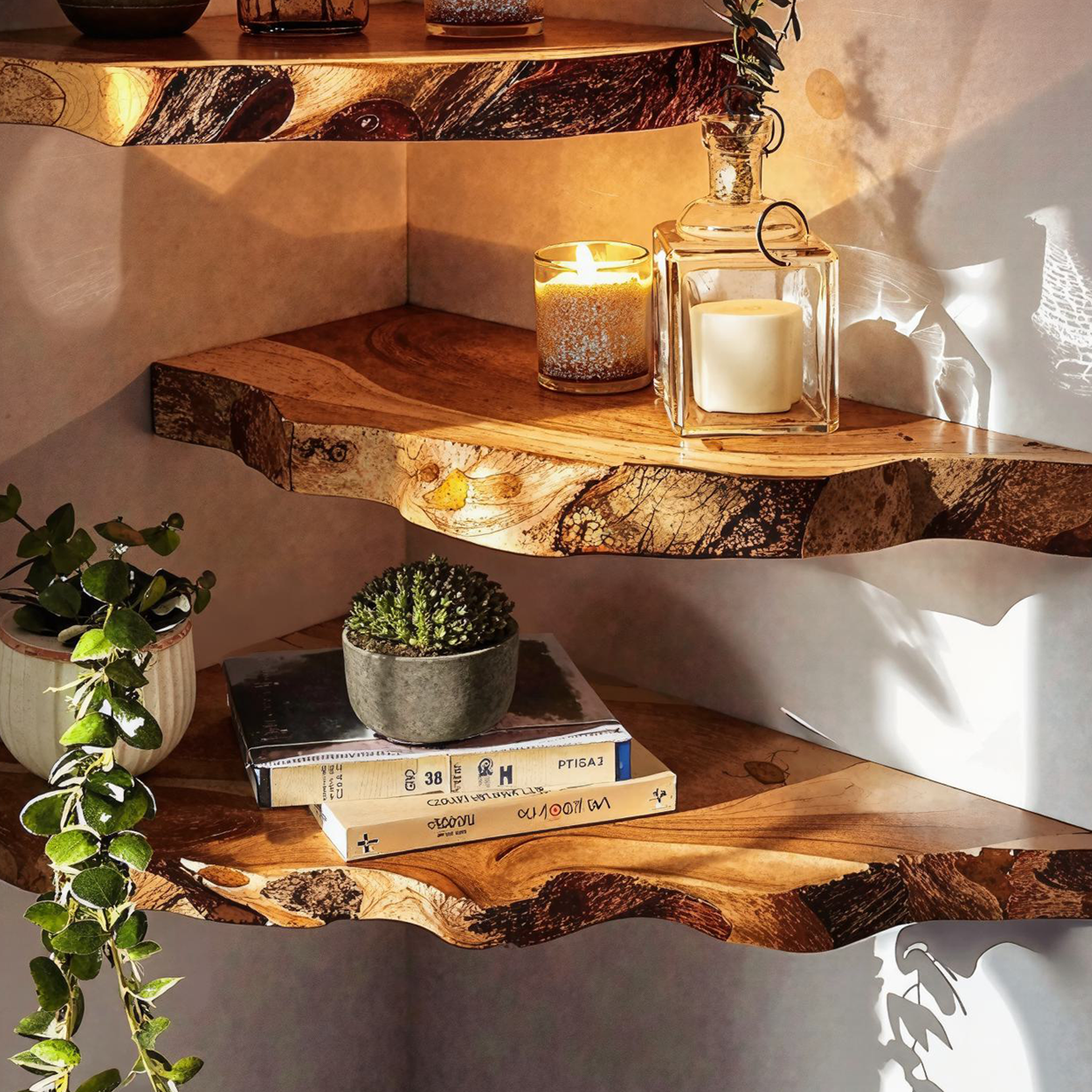 Floating Corner Shelves Wall Shelves Decorative SILDTCN020