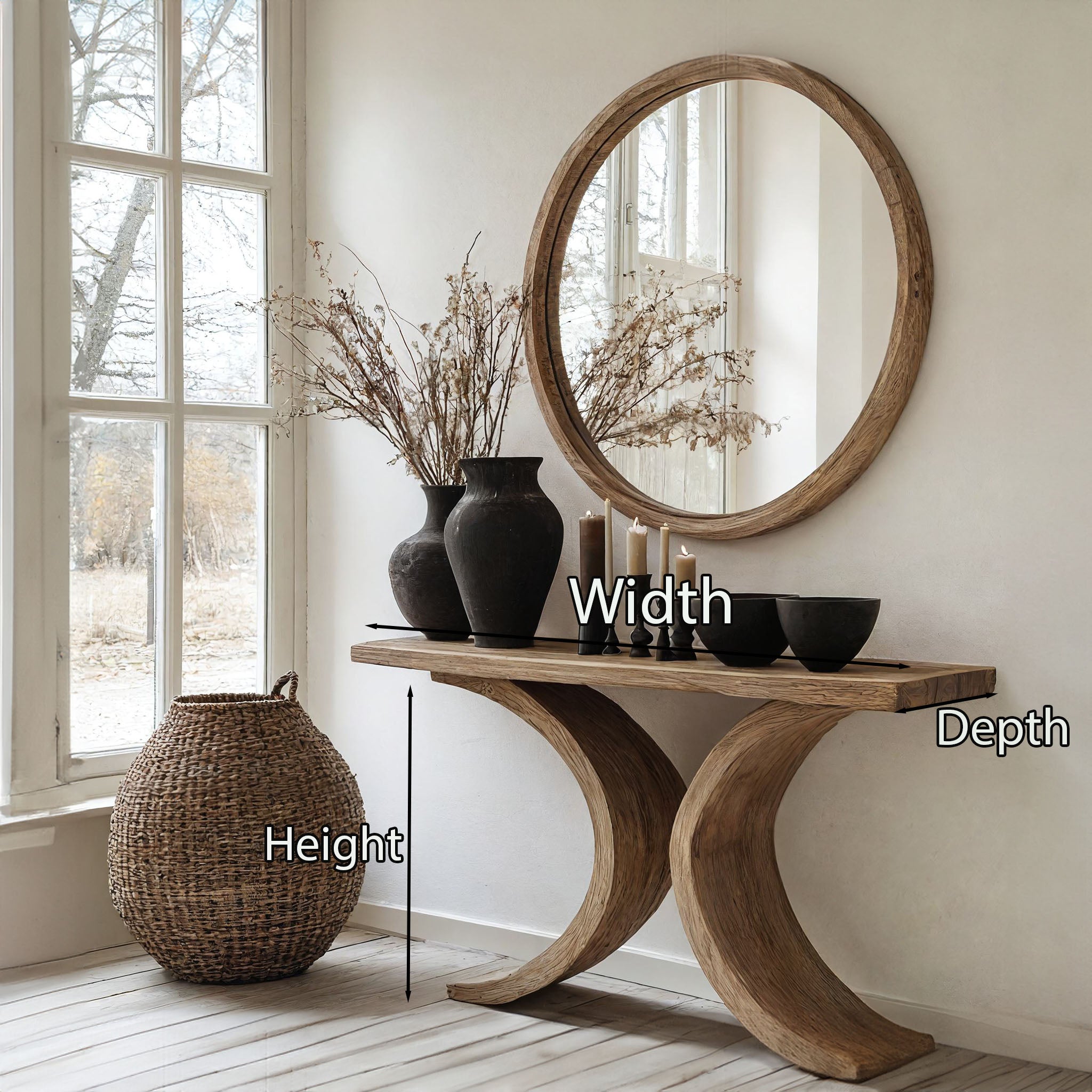 Living Edge Console Table Modern CT64