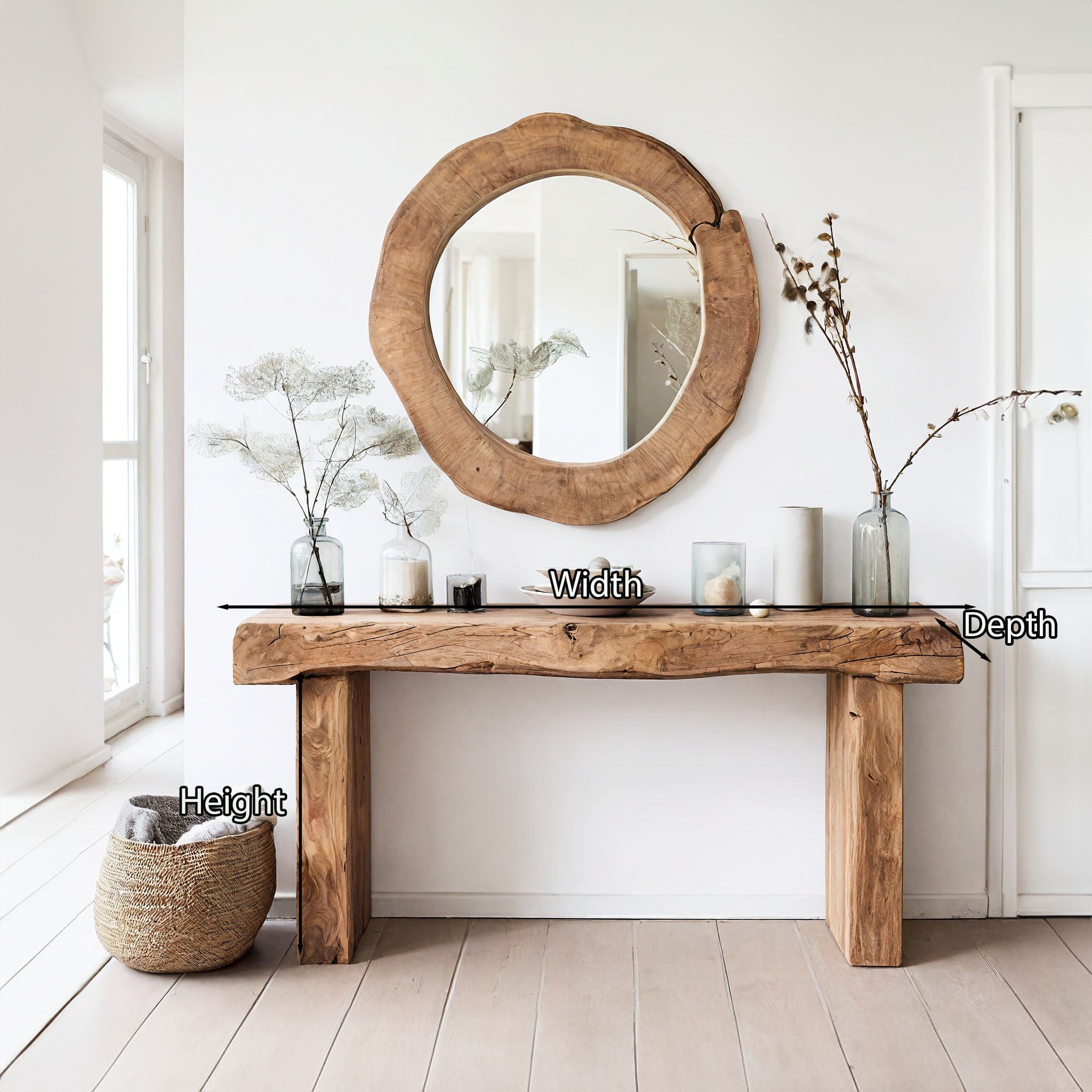 Reclaimed Wood Entryway Console Table SILDTCS073