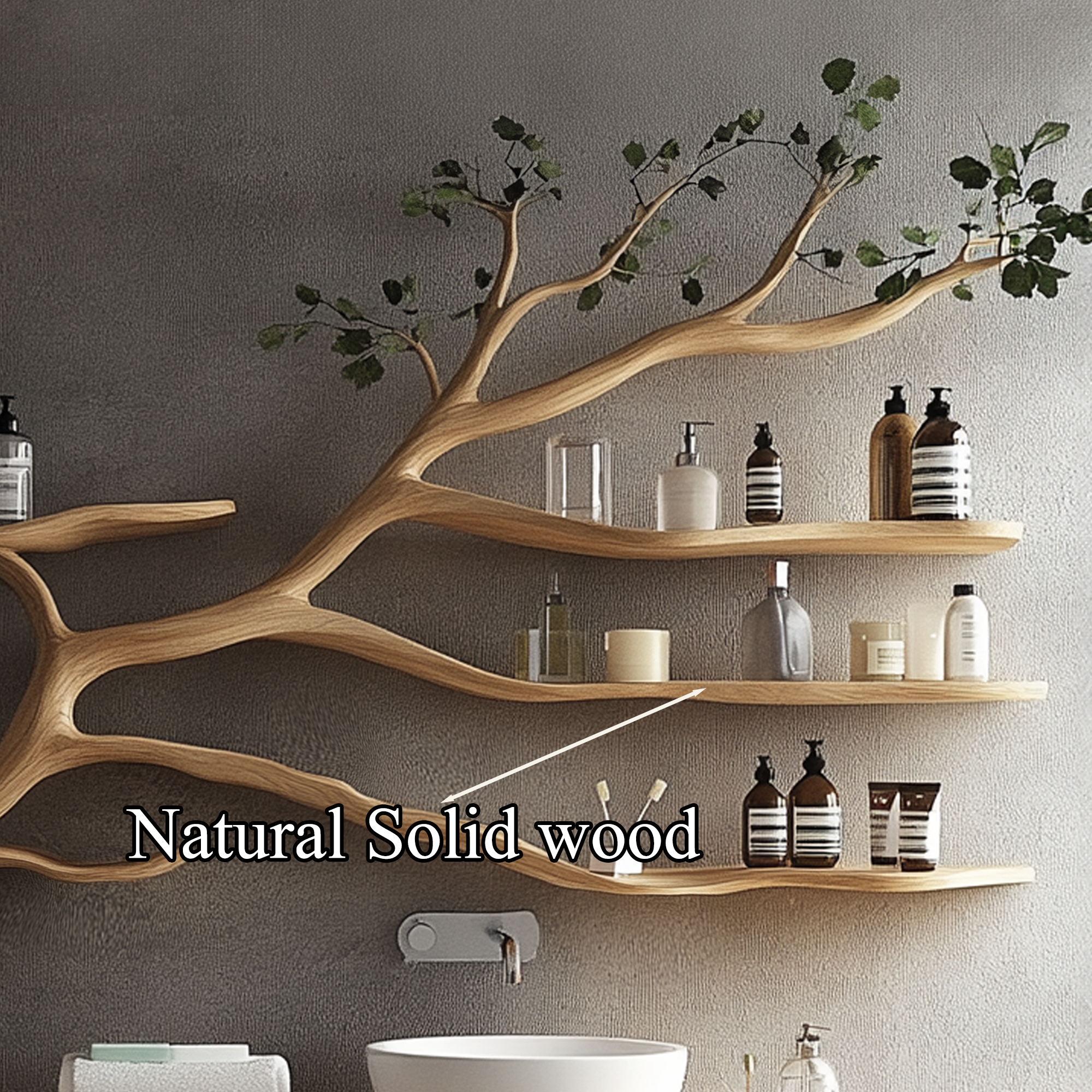 Custom Bathroom Vanities Sink Tree Branch Vanity Cabinet Bathroom SINLTBB004