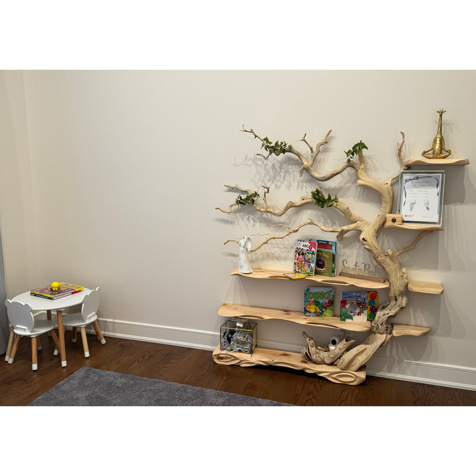 Tree Branch Standing Driftwood Shelf SINLTB047