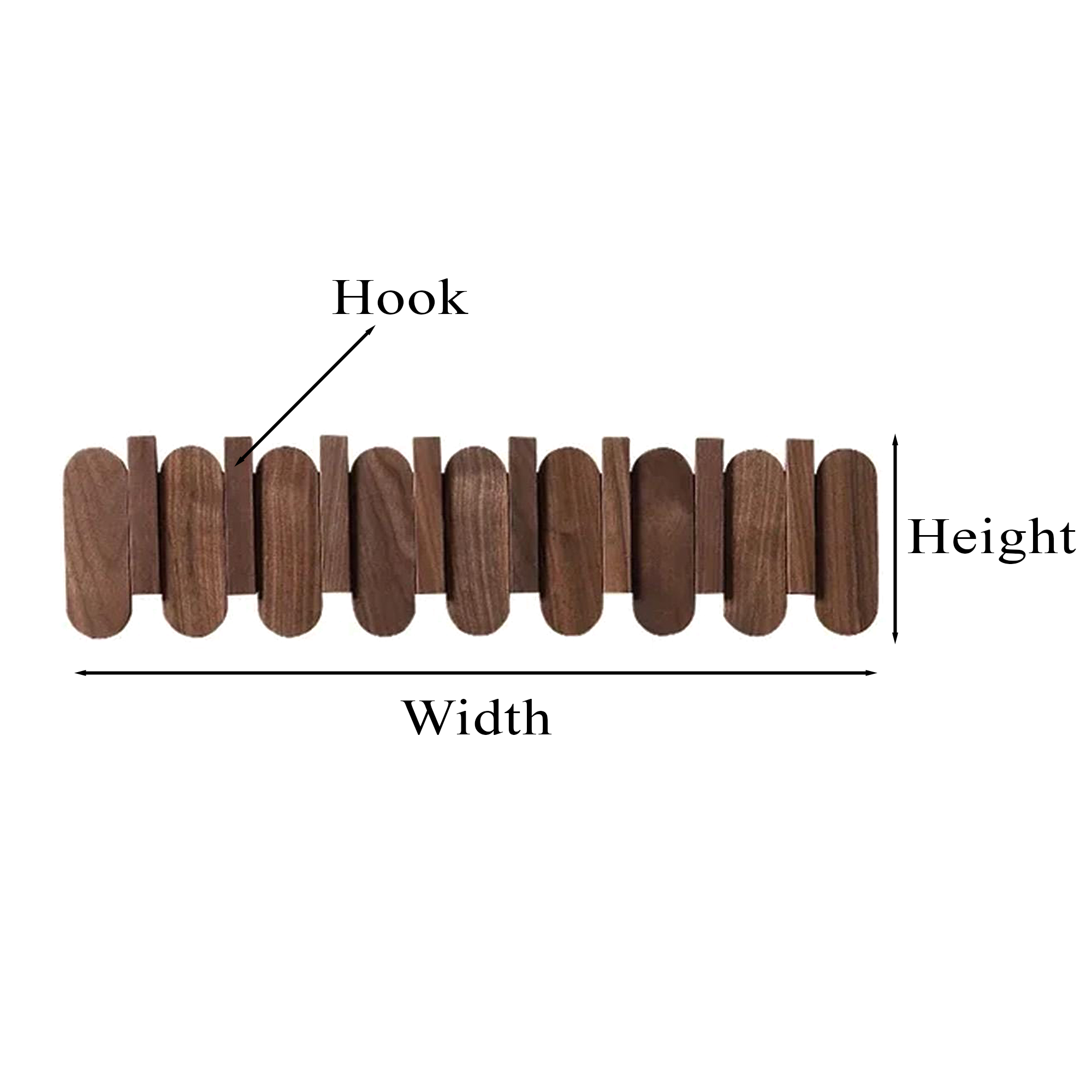 Solid Wood Piano Coat Rack SINLPCR015