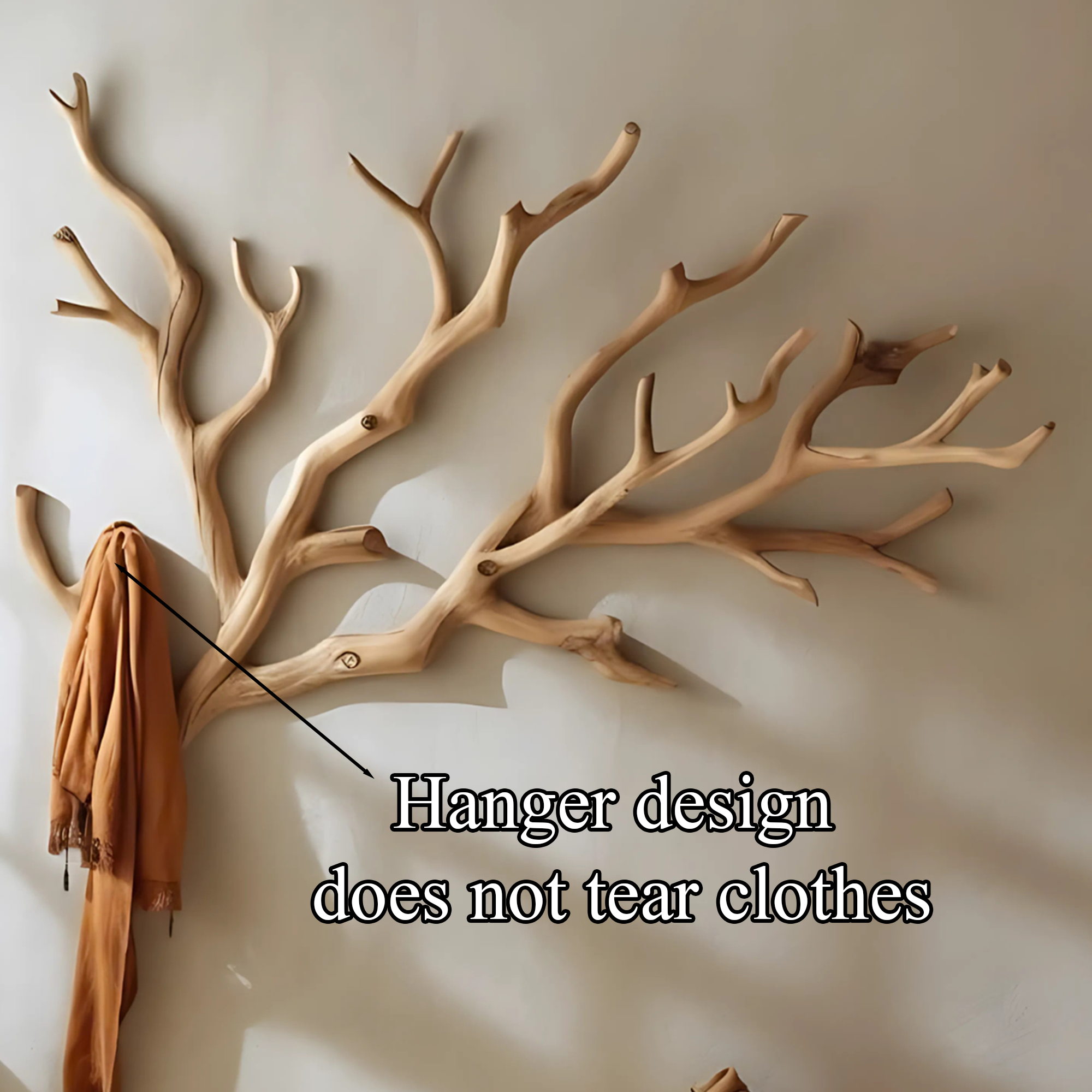 Custom Wood Coat Rack Driftwood Hanging Clothes SINLTCR005