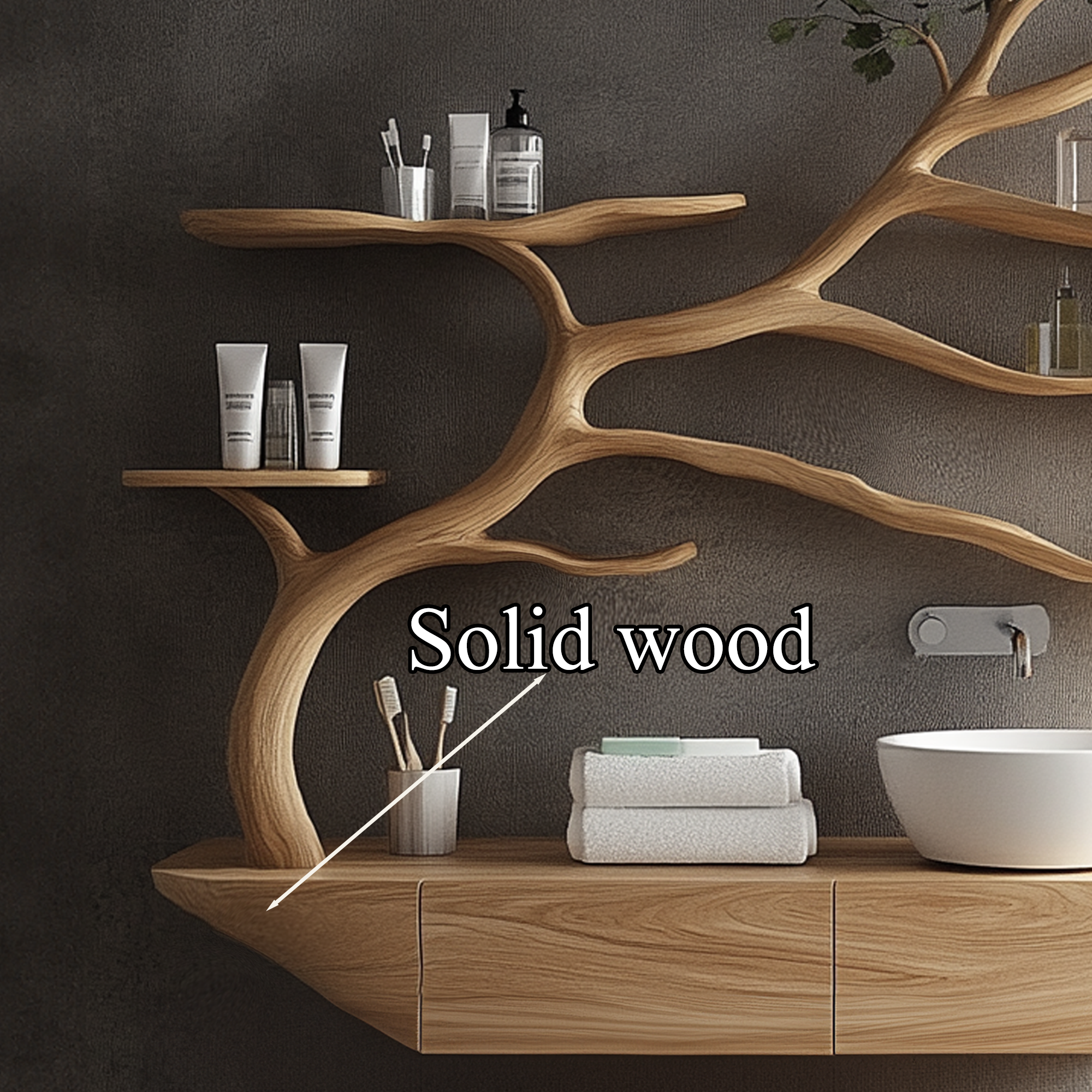 Custom Bathroom Vanities Sink Tree Branch Vanity Cabinet Bathroom SINLTBB004