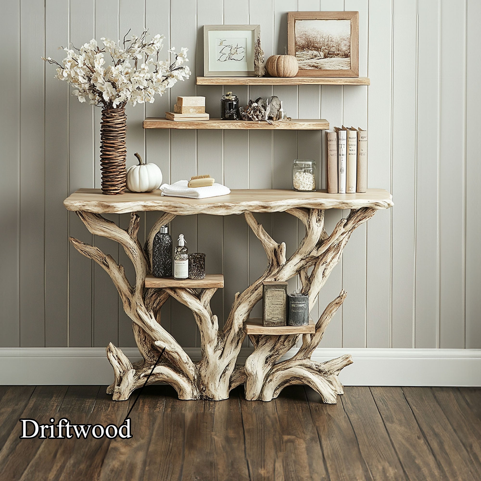 Reclaimed Wood Console Table Hallway Table SINLCS040