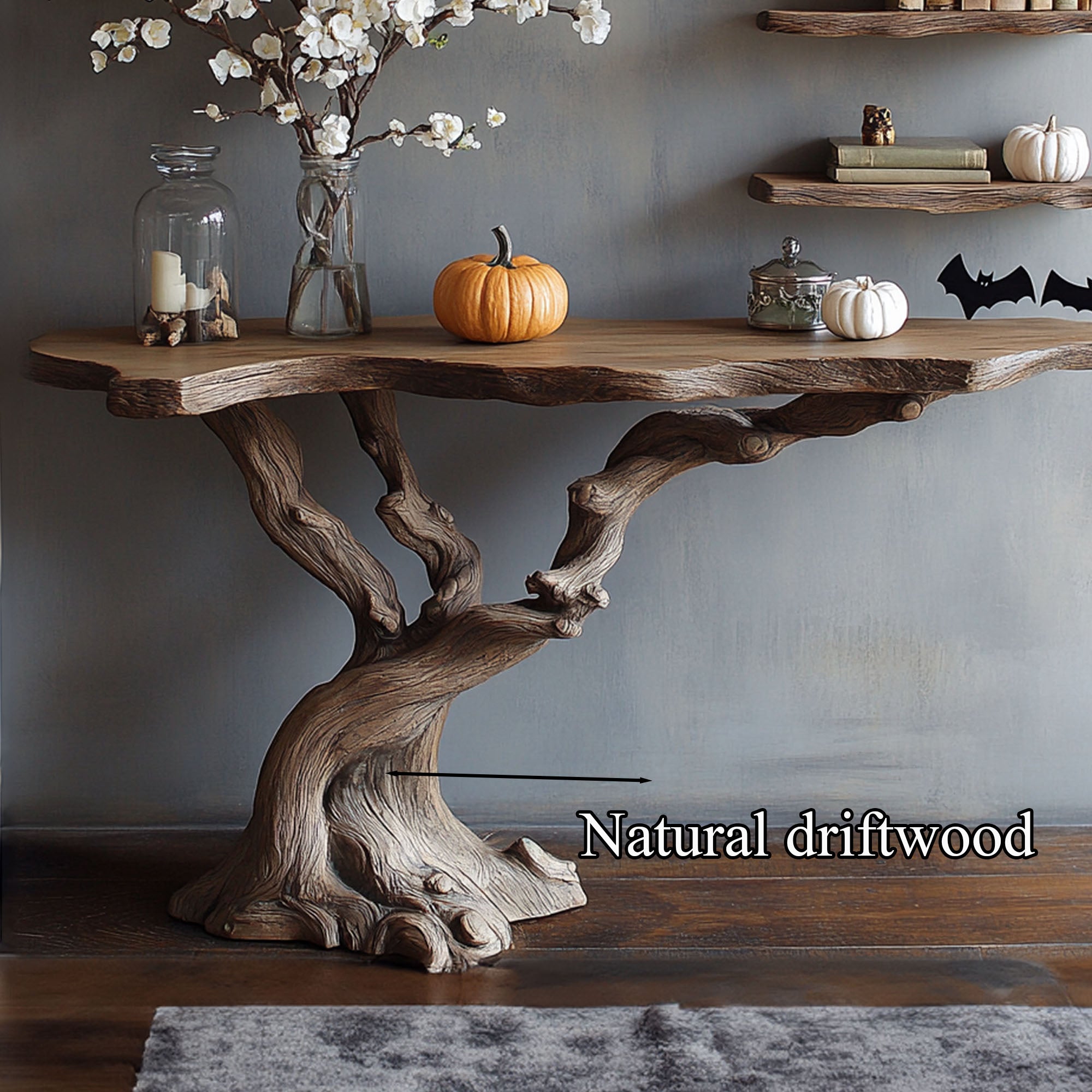 Handmade Halloween Console Table Driftwood Table SINLHW001