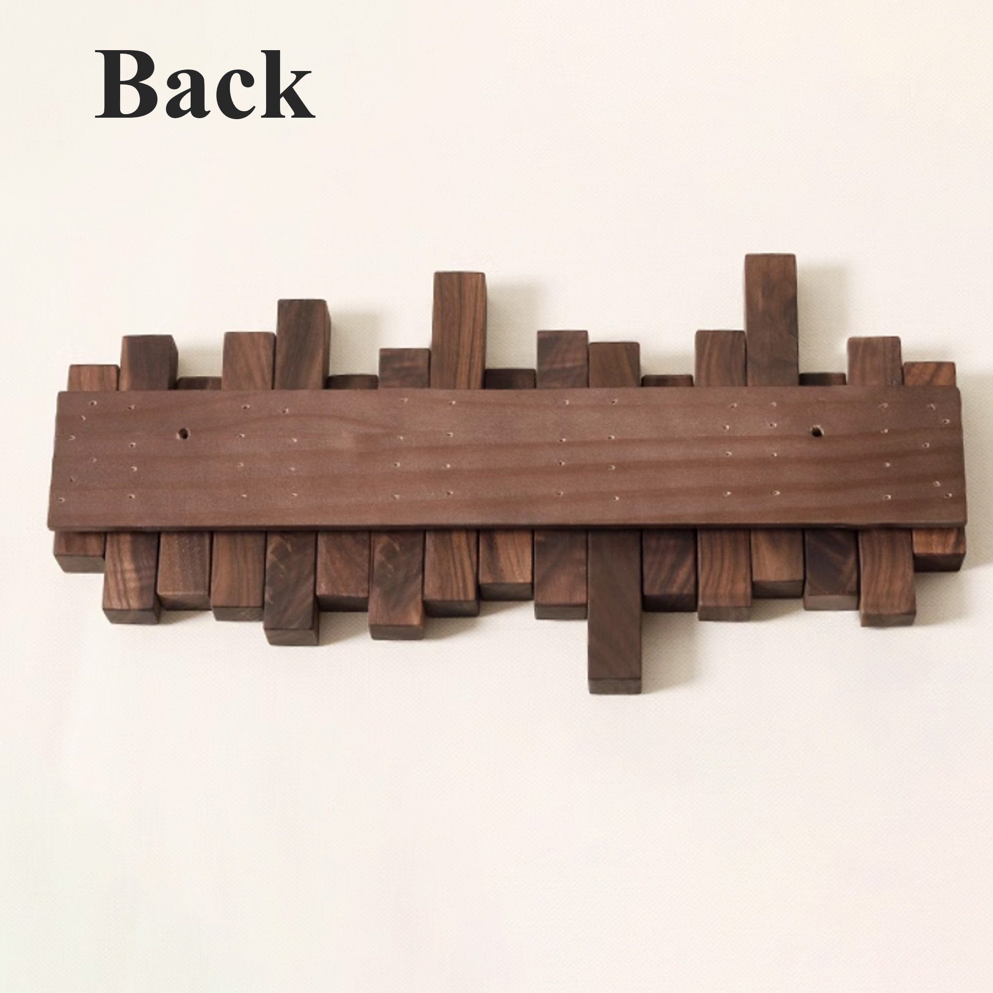 Walnut Wood Piano Coat Rack SINLPCR019