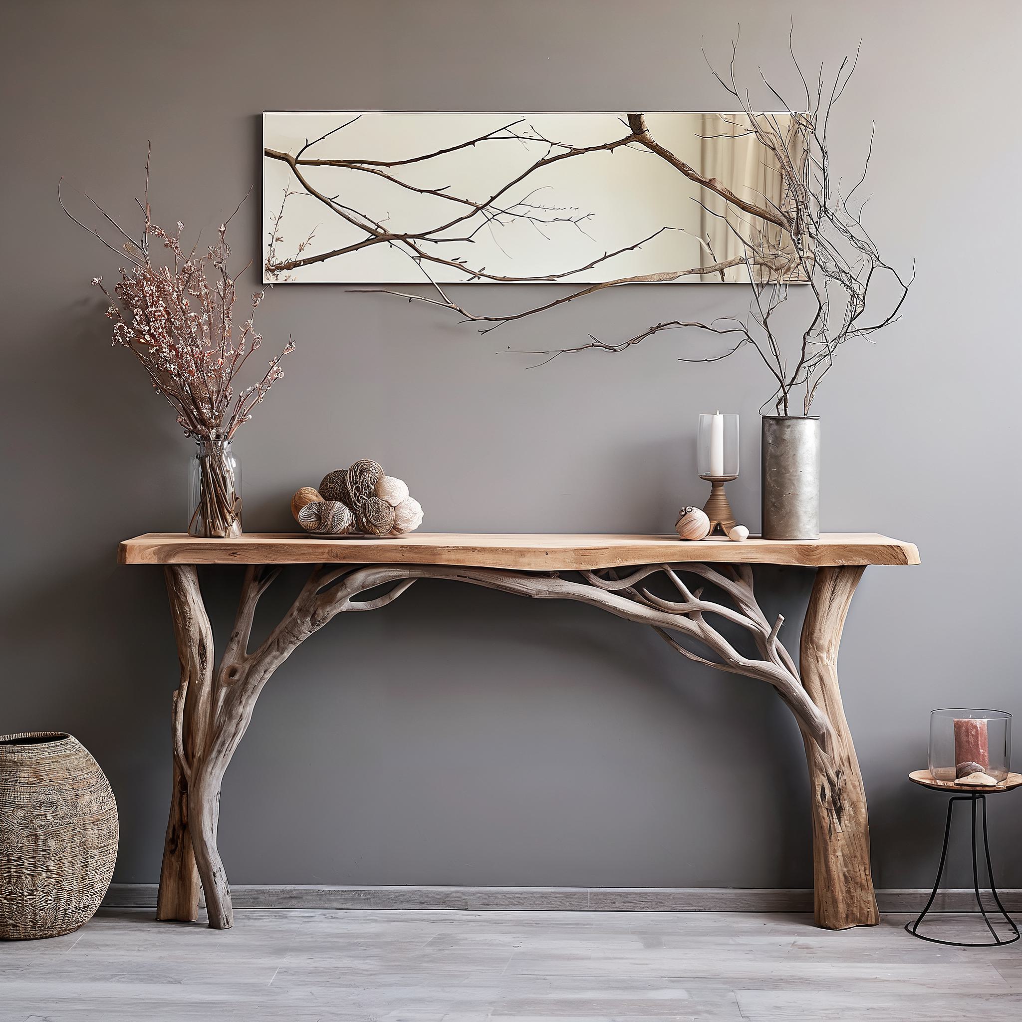 Floating Edge Console Table Woodworking SILDTCS085