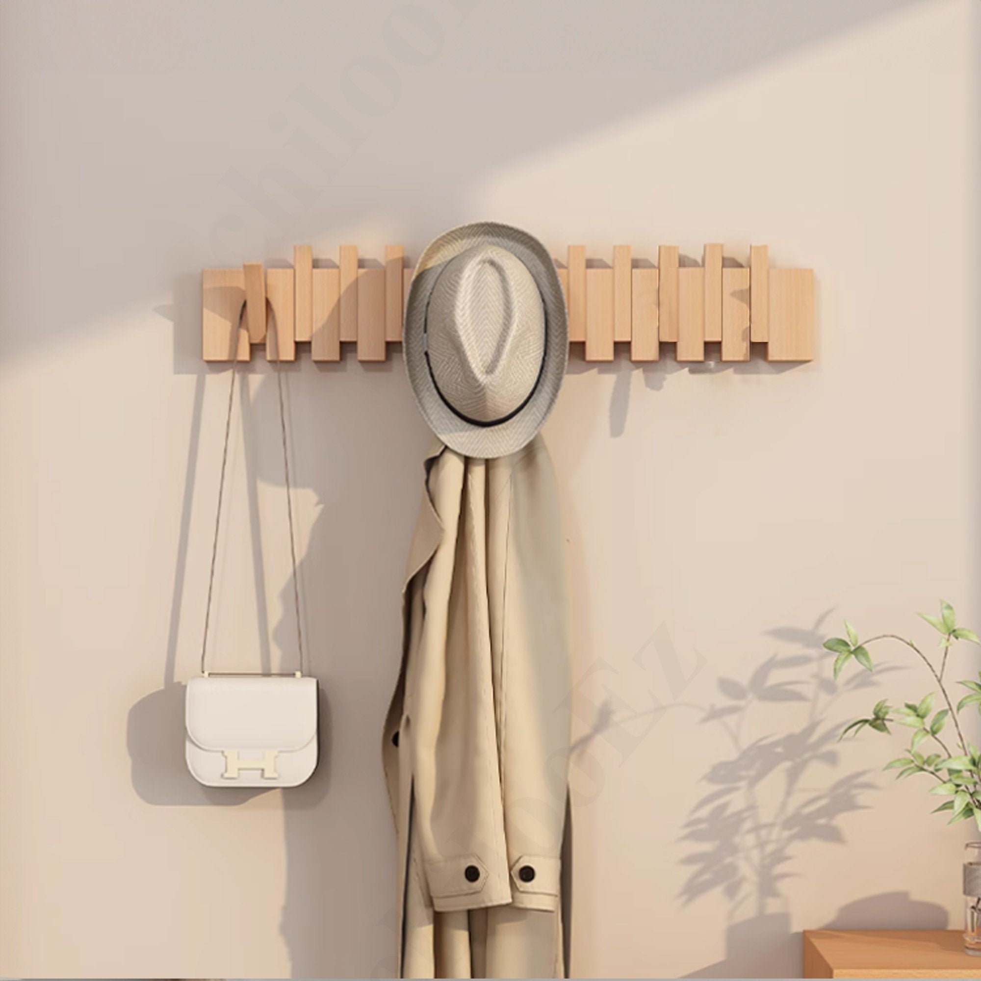 Wall Mounted Piano Coat Rack SINLPCR018