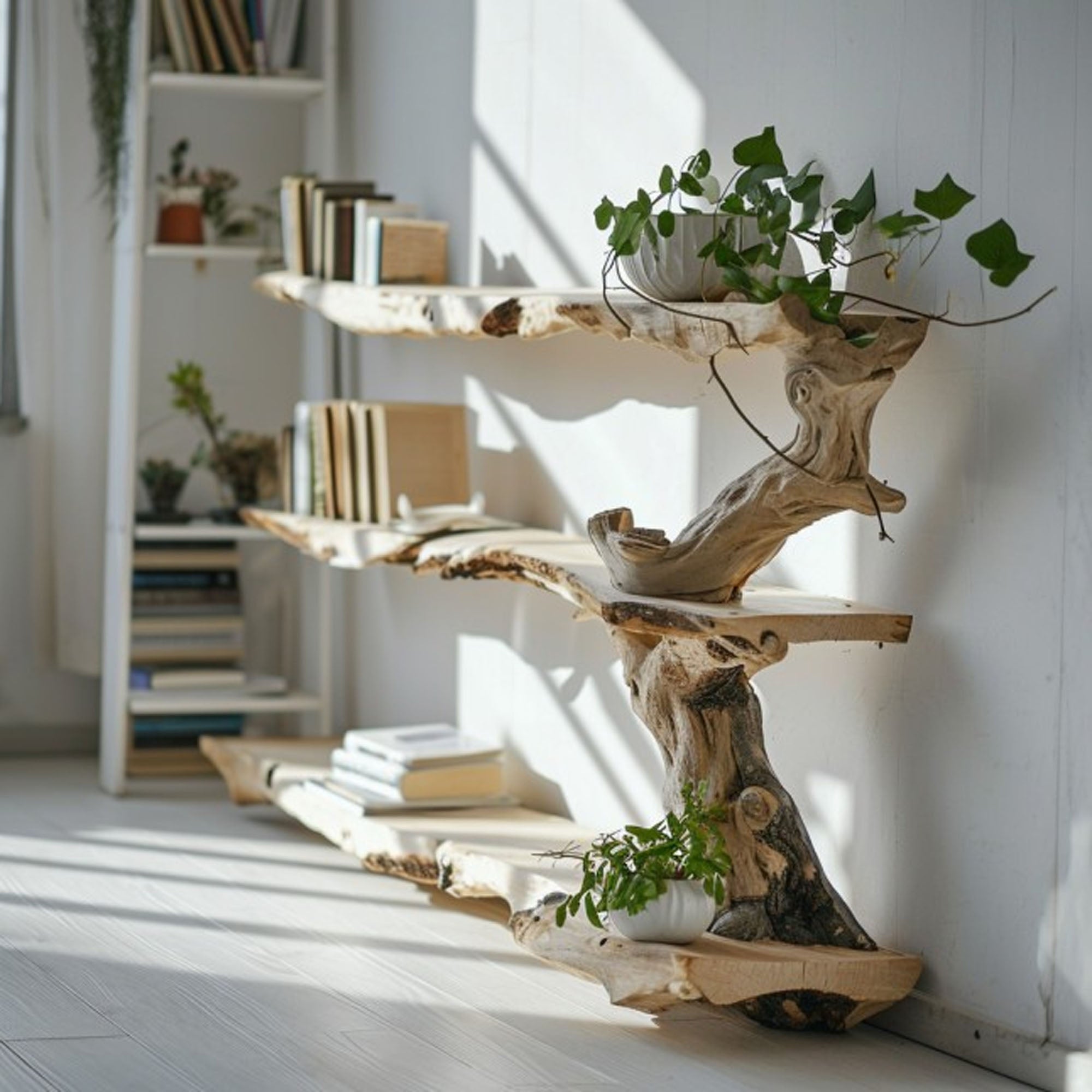 Tree Branch Standing Corner Shelf SINLTB019