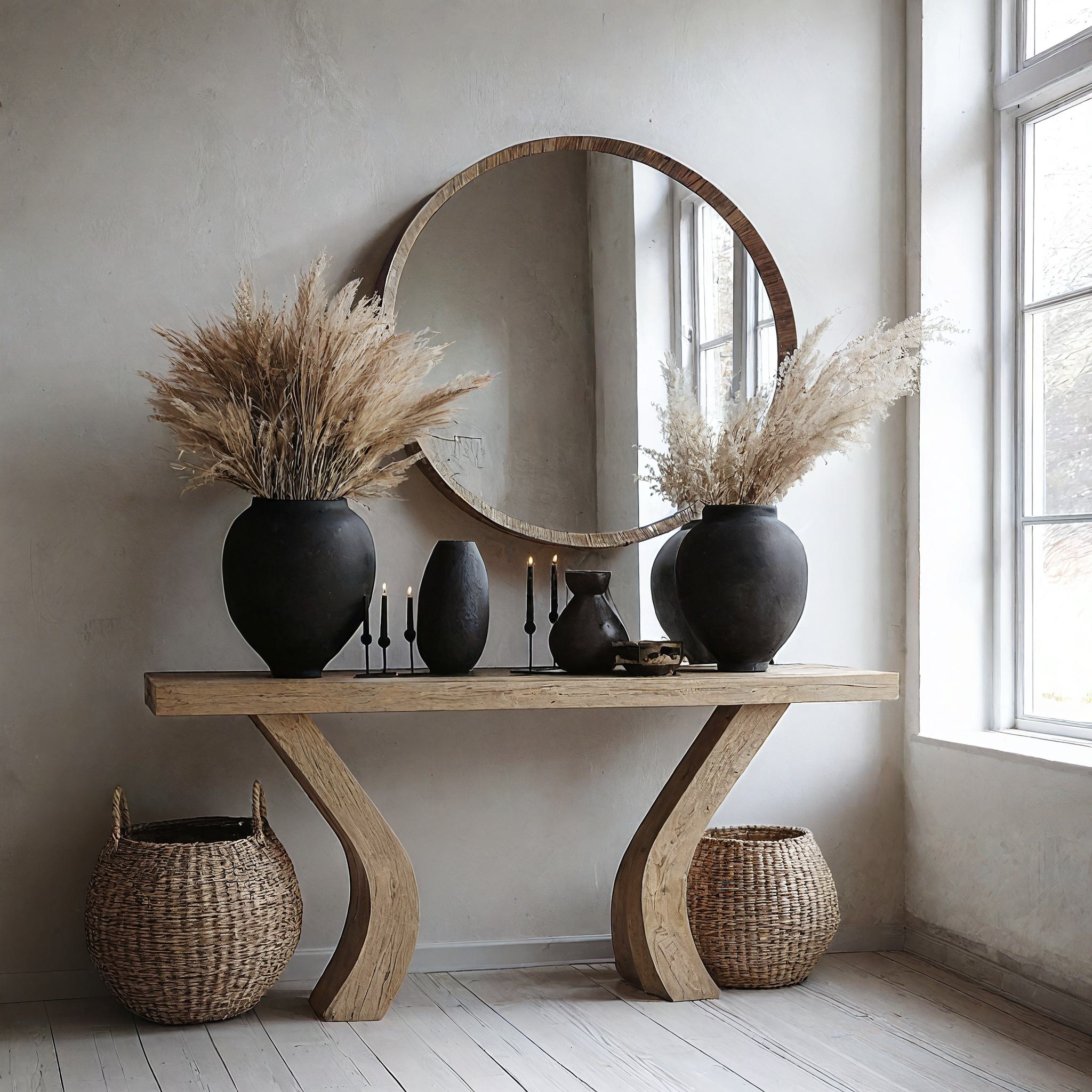 Wood Console Entry Table Decor CT68